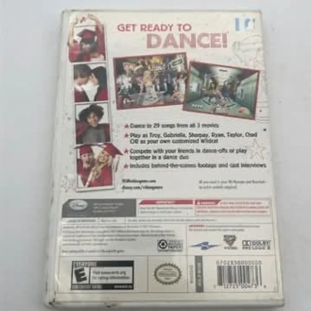 Disney Wii Bundle High School‎ Musical 3 Dance and Sing It Party Hits Games